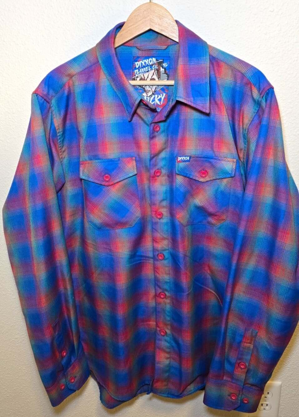 Dixxon Flannel Co. Chucky Plaid Flannel Shirt – Men’s XL Long Sleeve Pockets
